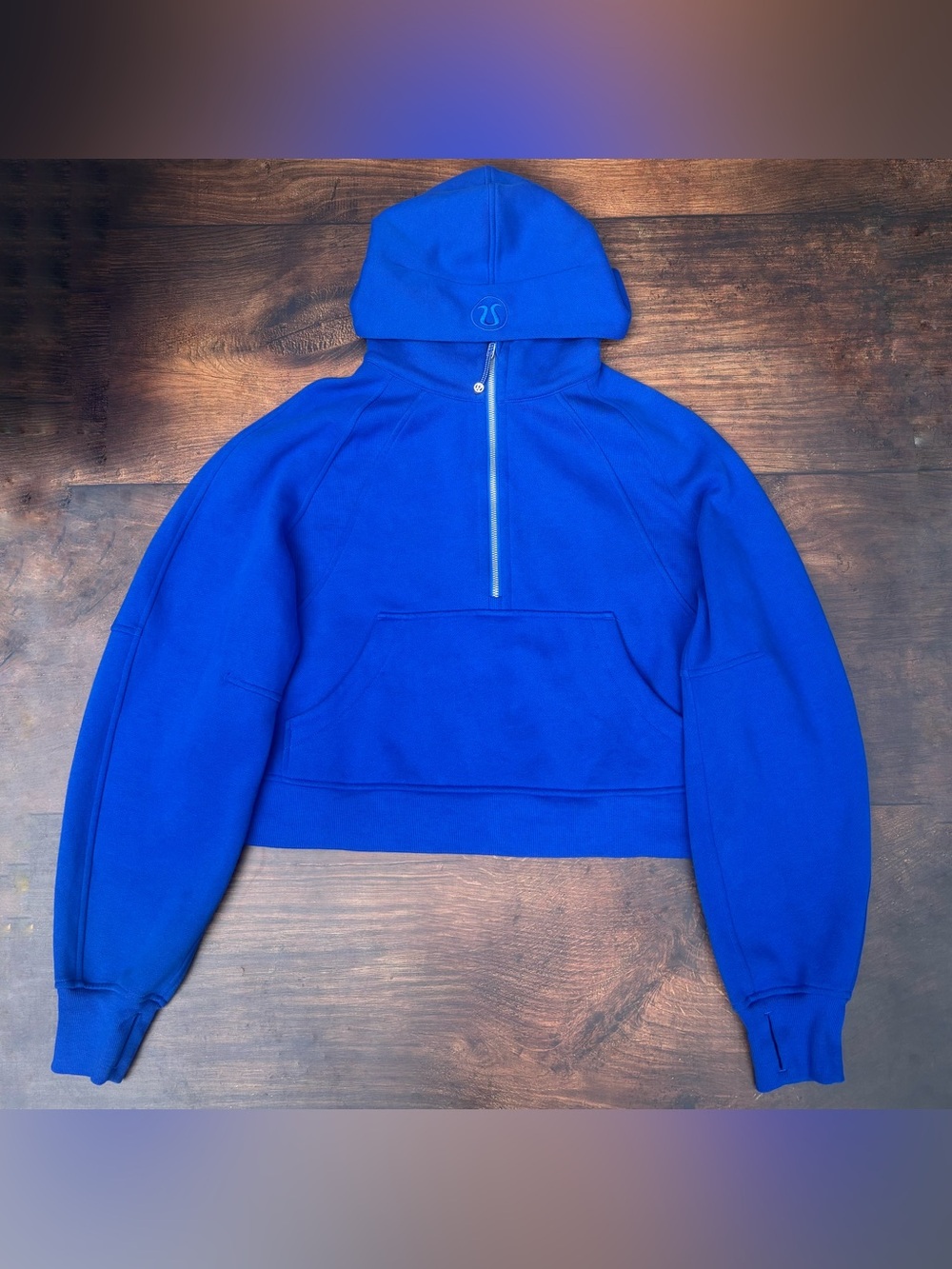 Lululemon Scuba Oversized Half Zip Hoodie In Galactic Cobalt Size M/L